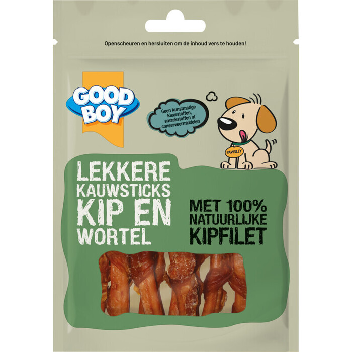 Hondensnacks chicken carrot sticks (90g)