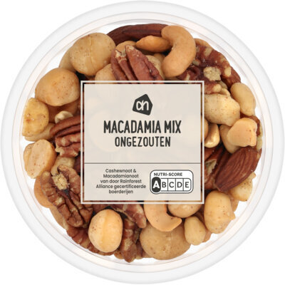 AH Ongezouten macadamiamix (100g)