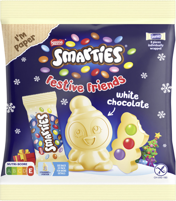 Smarties Festive friends white chocolate (65g)