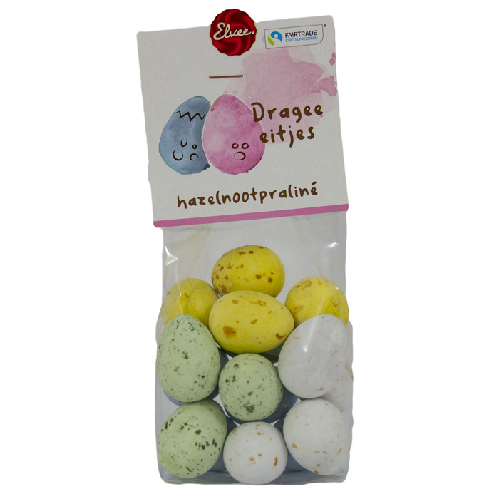 Elvee Dragee eitjes pastel - Fairtrade (175g)