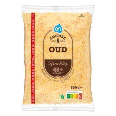 Goudse oude kaas 48+ gemalen voordeel (300g)