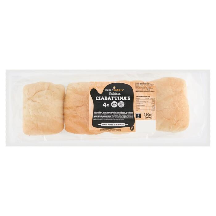 Ciabattinas 4 stuks (140g)
