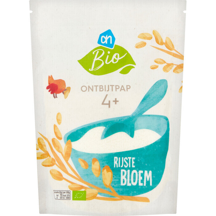 AH Bio Ontbijtpap Rijstebloem 4+ 200 g (200g)