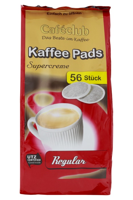 Cafeclub Supercreme Vorteilsack regular koffiepads 56 st (389g)
