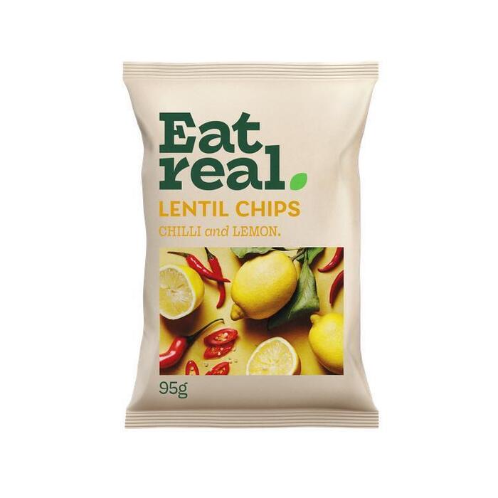 Eat Real Chilli & Lemon Lentil Chips 95g