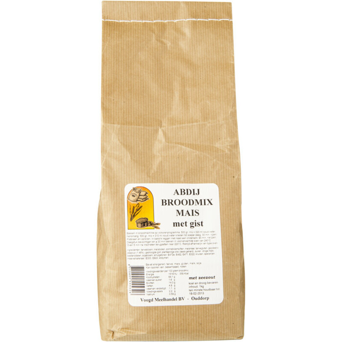 Abdij Broodmix mais (1kg)