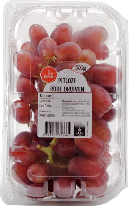 1 de Beste Pitloze rode druiven (500g)