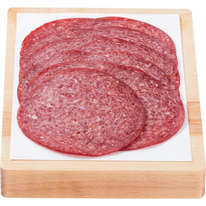 1 de Beste Rundersalami gerookt (100g)