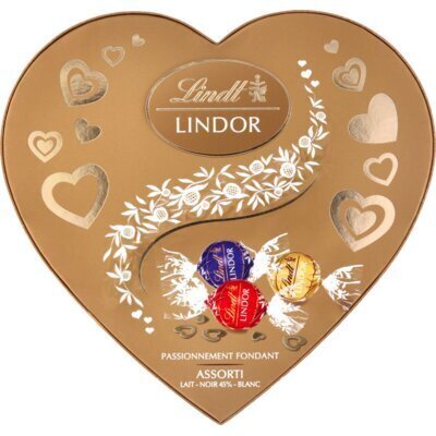 Lindt Lindor gemengde chocolade hart (200g)