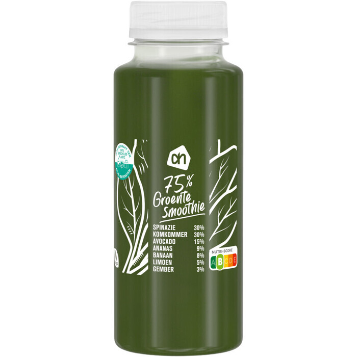 AH 75% groente smoothie spinazie komkommer (250ml)
