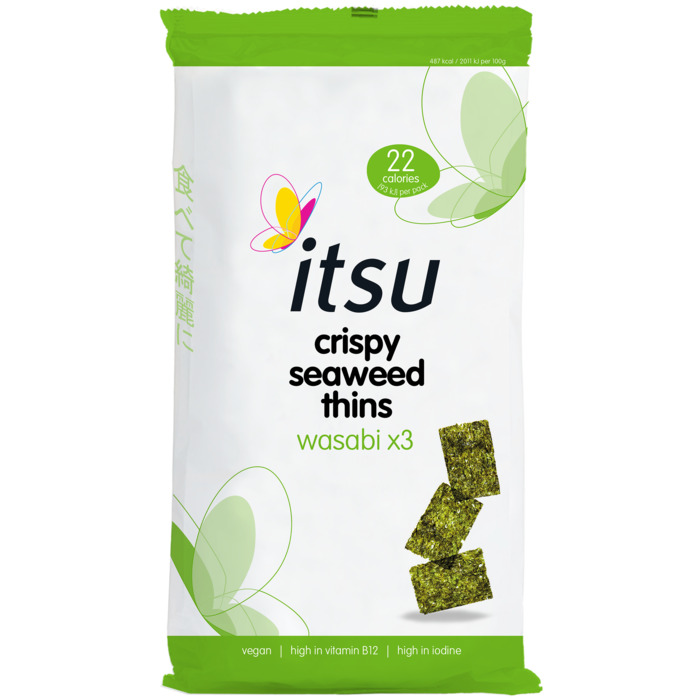 Itsu Crispy seaweed thins wasabi (15g)