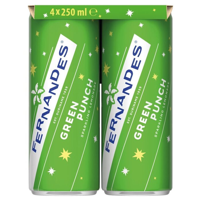 Fernandes Green Punch Sparkling Lemonade 4 x 250 ml (250ml)