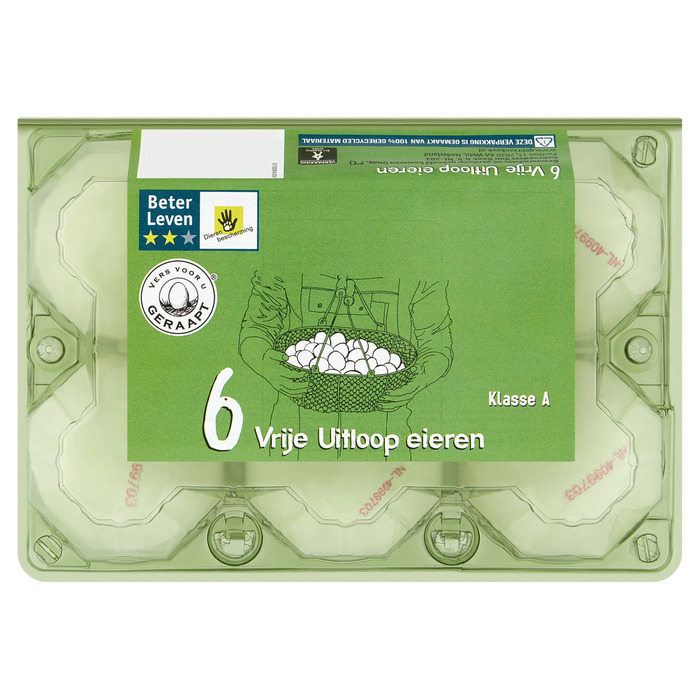 Vrije Uitloop Eieren 6 Stuks
