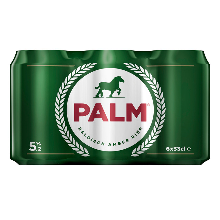 PALM Belgisch amber ale speciaal bier blik 6 x 330ML (6 × 33cl)