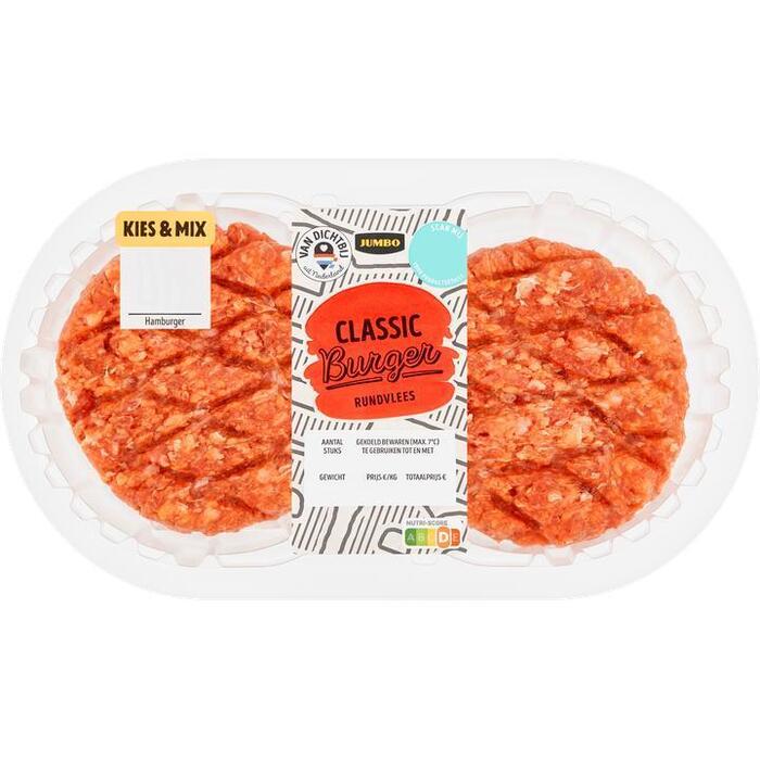Jumbo Classic Burger Rundvlees 2 Stuks (2 × 110g)