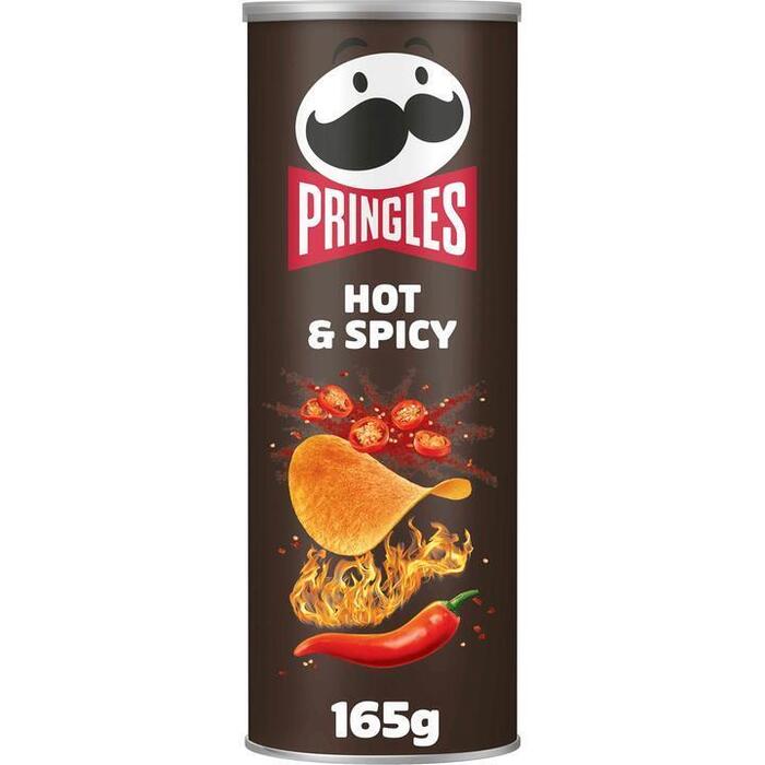 Pringles, Hot & Spicy (buis, 165g)
