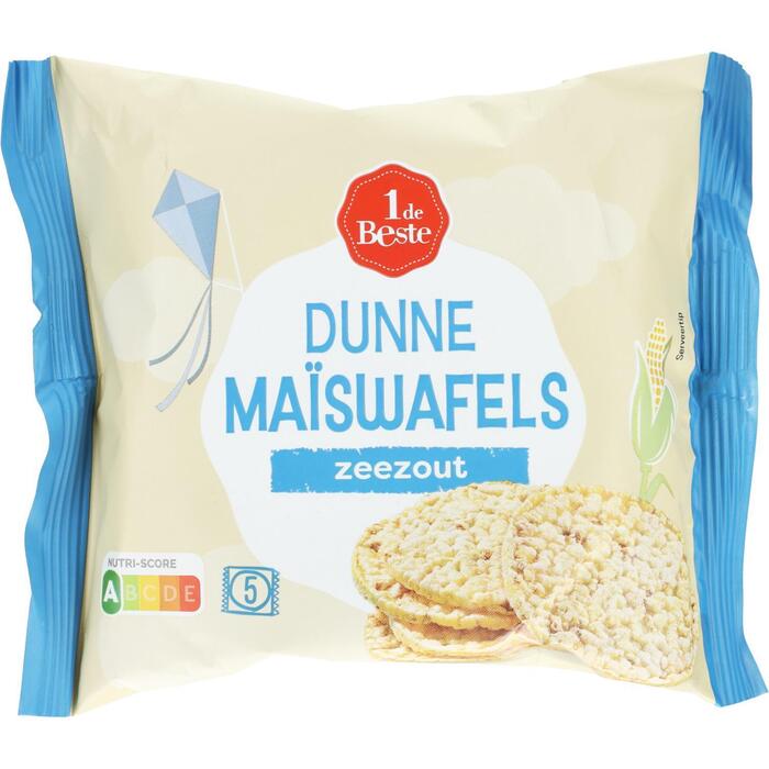 Dunne maiswafels zeezout 4x25gr (100g)