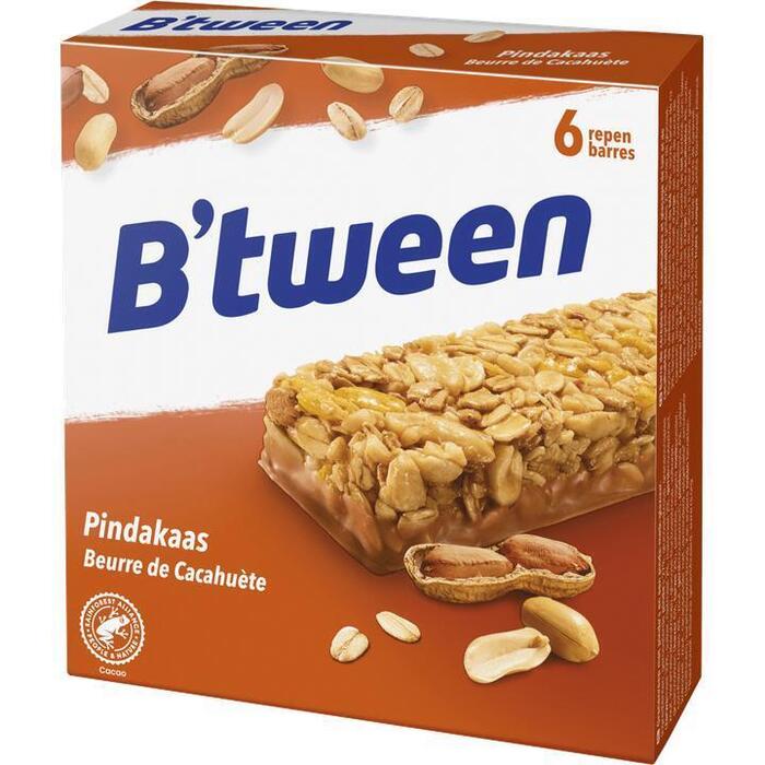 Hero B'tween Pinda & Pindakaas 6 x 25 g (Stuk, 6 × 25g)