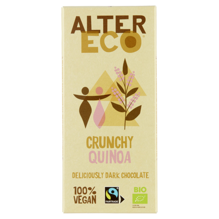 Alter Eco Crunchy Quinoa Deliciously Dark Chocolate 100 g (100g)