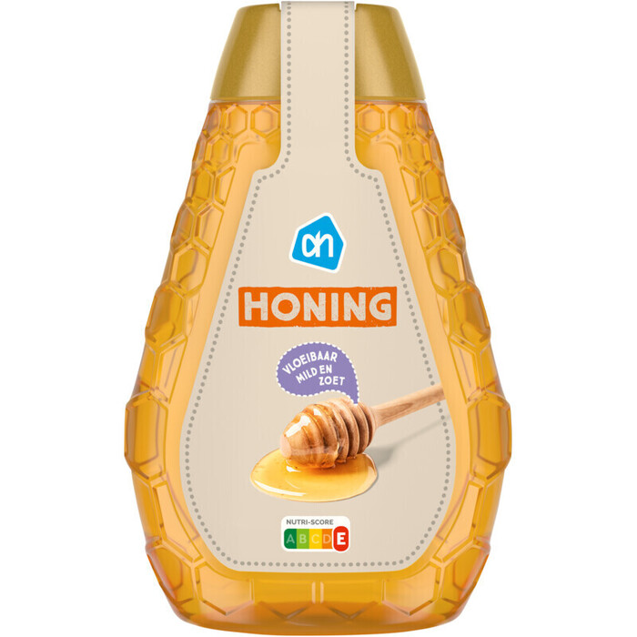 AH Honing vloeibaar mild en zoet (500g)