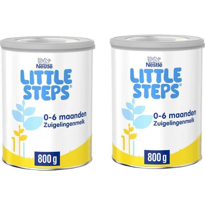 Little Steps 1 Zuigelingenmelk Standaard 0-6 Maanden 2 x 800g (800g)