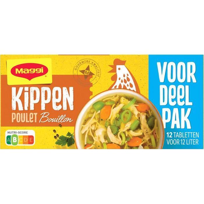 Maggi Kippen Bouillon Tabletten Voordeelpak 12 Stuks 123g (123g)