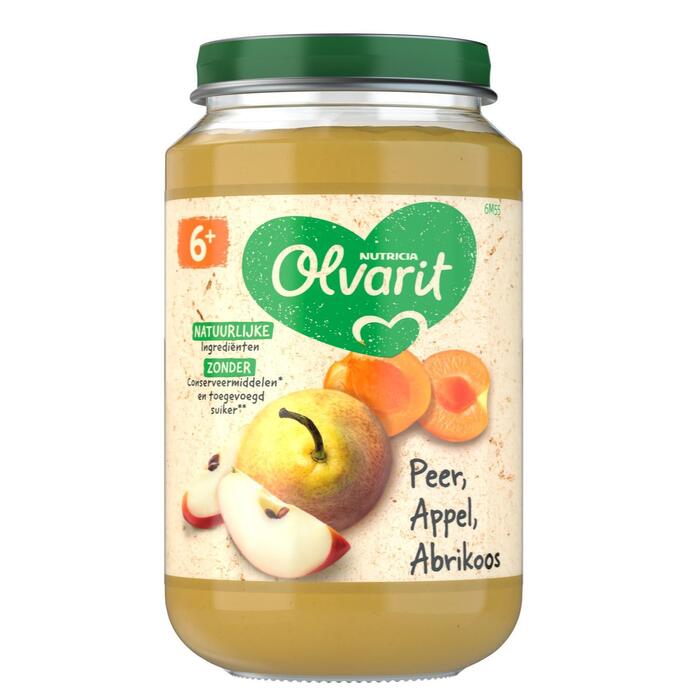 Peer appel abrikoos 6 mnd (Pot, 200g)