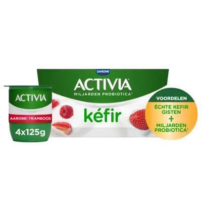 Activia Kefir aardbei & framboos (500g)