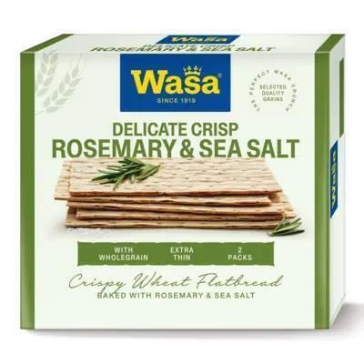 Wasa Delicate thin crisp rosemary & salt (Pak, 190g)