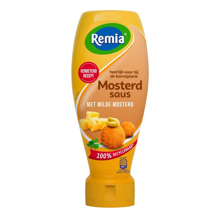 Remia Mosterd Snacksaus 500ml (Fles, 0.5L)