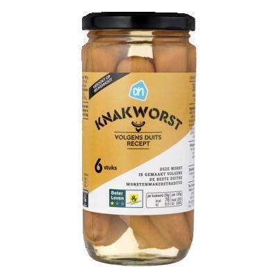 AH Excellent Duitse knakworst (6 × 30g)