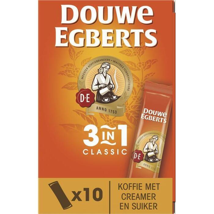 Douwe Egberts 3in1 Oploskoffie (10 × 12g)
