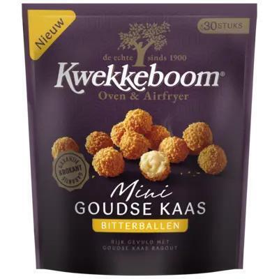 Kwekkeboom Mini bitterballen goudse kaas (255g)
