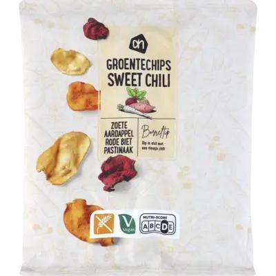 AH Groentechips sweet chili (75g)