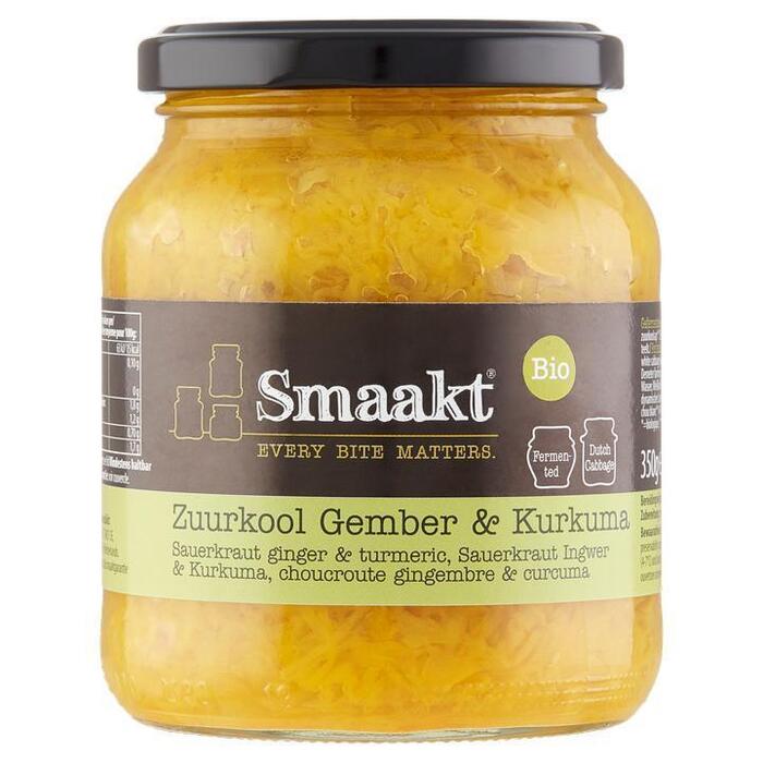 Smaakt Zuurkool Gember & Kurkuma 350 g pot (Pot, 350g)