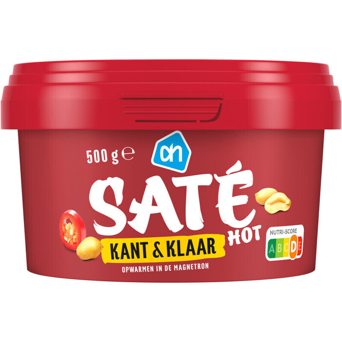 AH Satesaus kant & klaar hot (500g)