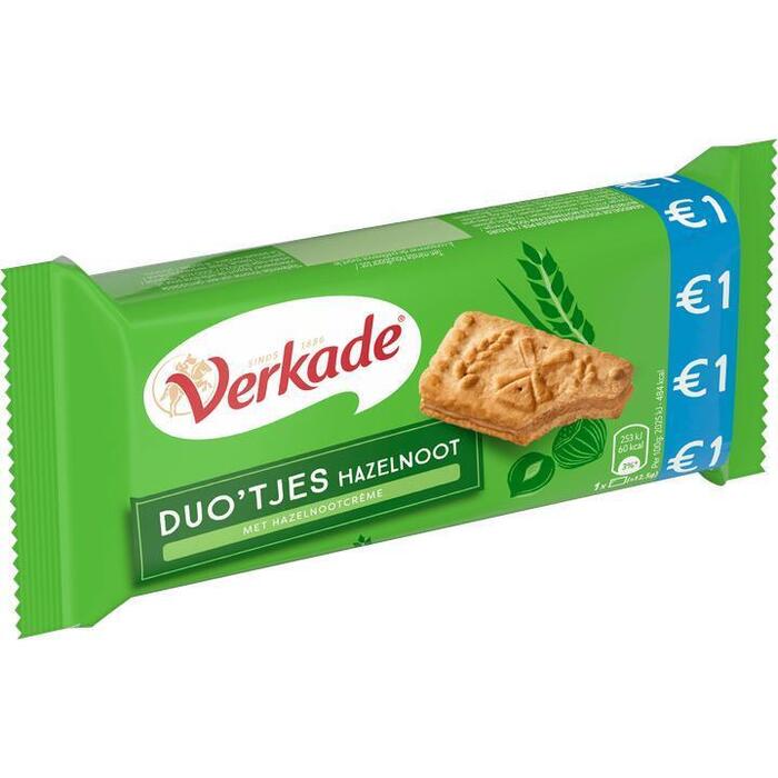 Verkade Duo'tjes Hazelnoot 100 g (100g)