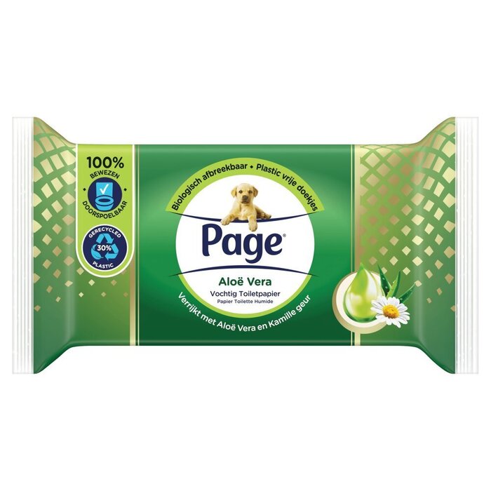 Page Vochtig toiletpapier aloë vera