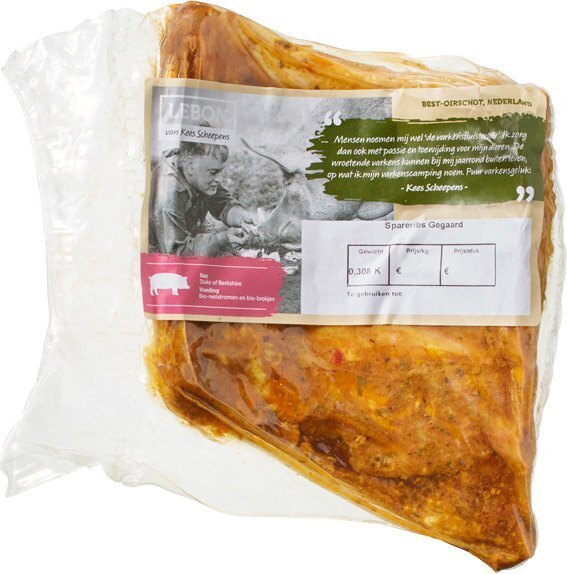 Gegaarde spareribs (350g)