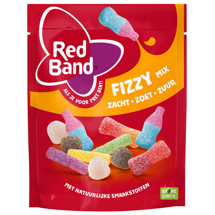 Red Band Fizzy Mix Zacht Zoet Zuur 215 g (215g)