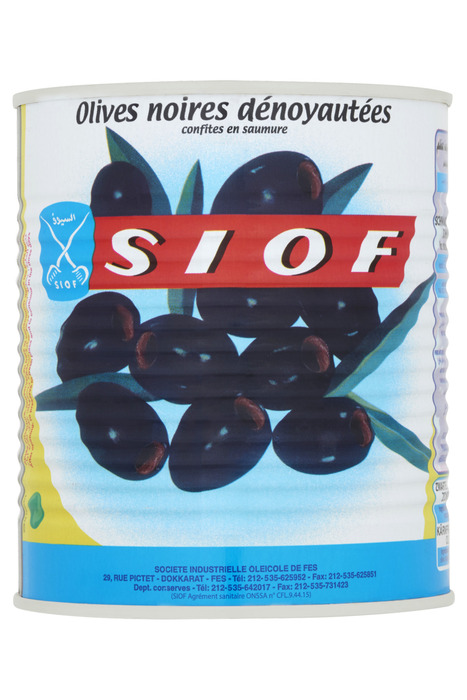 Siof Black Olives without pit (850g)