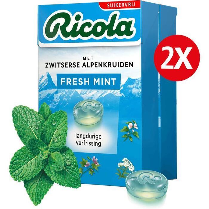 Ricola Fresh Mint Suikervrij Duopack 2x50g (100g)