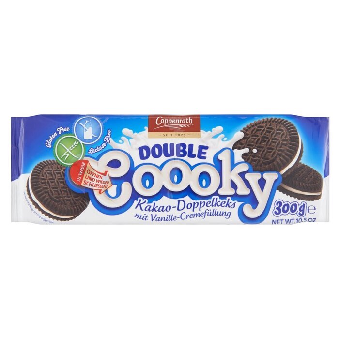 149801 Coppenrath Double Coooky Cocoa&Vanillecrème gv 300 gr. (pak, 300g)