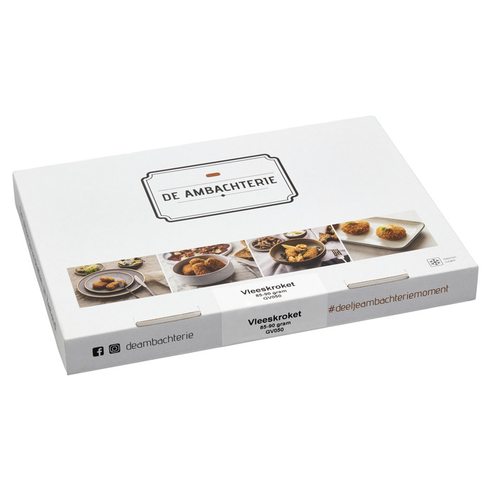De Ambachterie Vleeskroket 28 x 85 g (2.38kg)