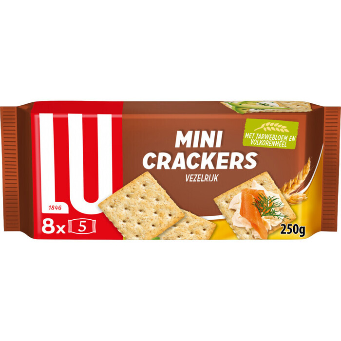 LU Minicrackers volkoren (250g)