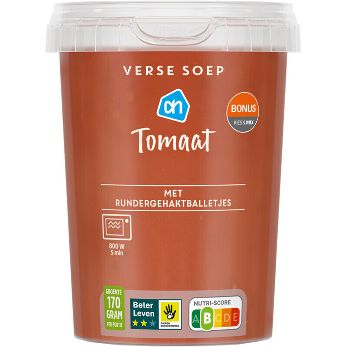 AH Verse soep tomaat (0.5L)