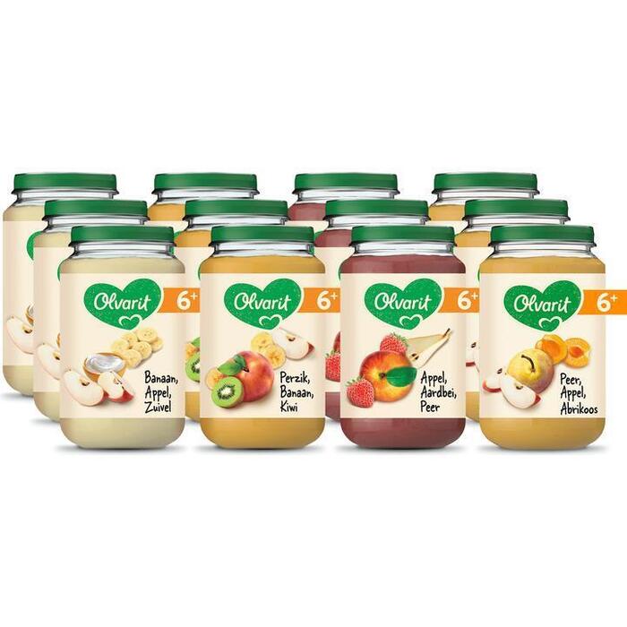 Olvarit variatiemenu fruit 6 mnd 6+ Maanden 200 g (200g)