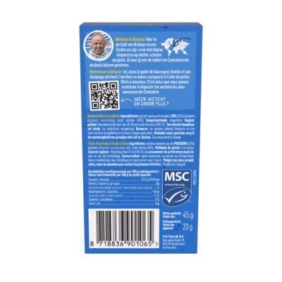 Mariano's ansjovis filets, MSC (blik, 45g)