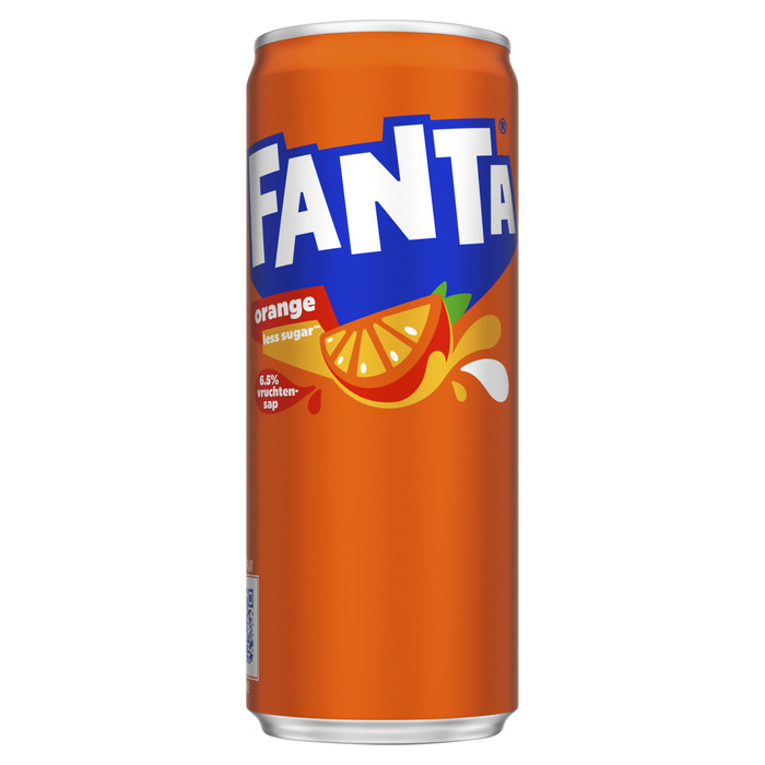 Fanta Orange low calorie 250 ml (blik, 8 × 250ml)
