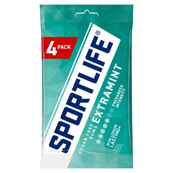 Sportlife Extramint Sugar Free Gums 4 x 18g (18g)